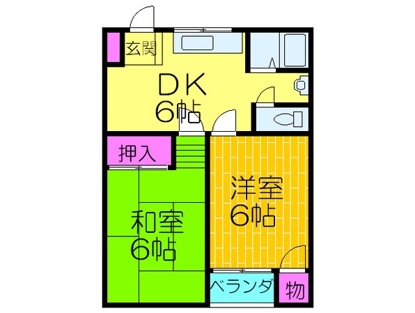 ベルコーポ美嶋の物件間取画像